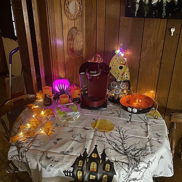 2Pack 16.4ft 40 Halloween Home Decor Maple Leaves Stringsss lighted Fall Garland - Picture 10 of 11